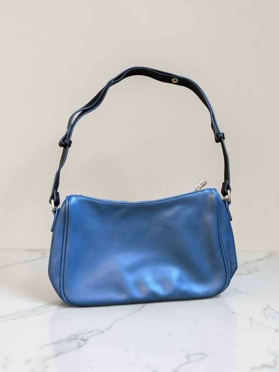 Montana West Handbags - Montana West Blue Shoulder Bag with Black Strap